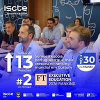 Iscte Executive Education alcança melhor resultado de sempre no Financial Times Executive Education Ranking 2026